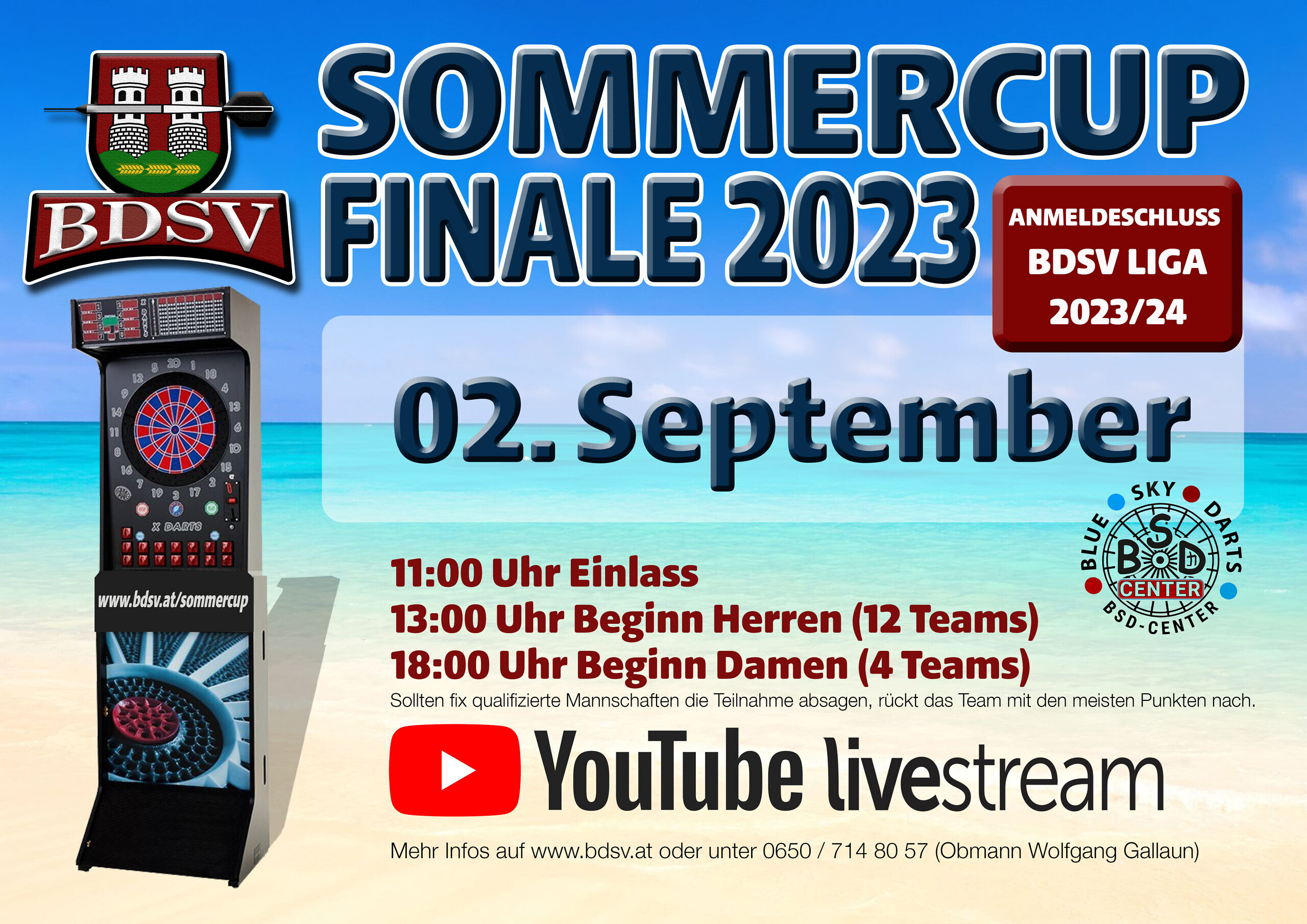 Sommercup 2023 - BDSV - Bezirksdartsportvereinigung Voitsberg