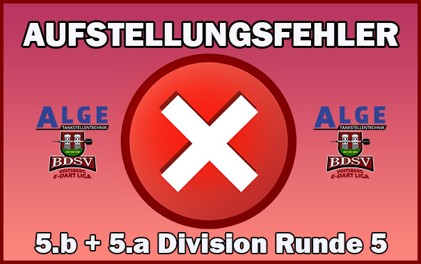 Spieler 4x eingesetzt > Gleich 2 Aufstellungsfehler in Runde